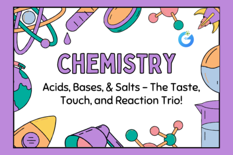 Acids, Bases, and Salts – The Taste, Touch, and Reaction Trio!