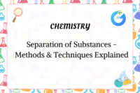 Separation of Substances